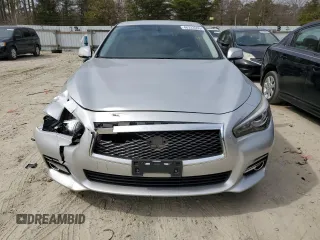 2015 Infiniti Q50 Premium with VIN JN1BV7AR3FM411834, listed as a Copart auction lot 48333555 with 129,346 mi miles and Salvage Title. Bid and sale history available at carsss.com. Image 5.