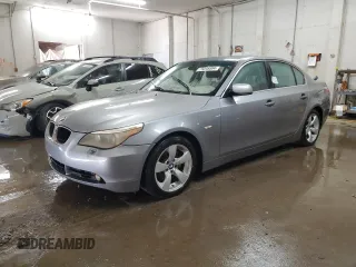 2005 BMW 5 Series 530i with VIN WBANA73565CR58629, listed as a Copart auction lot 75048804 with Not Provided miles and Non Repairable. Bid and sale history available at carsss.com. Image 1.