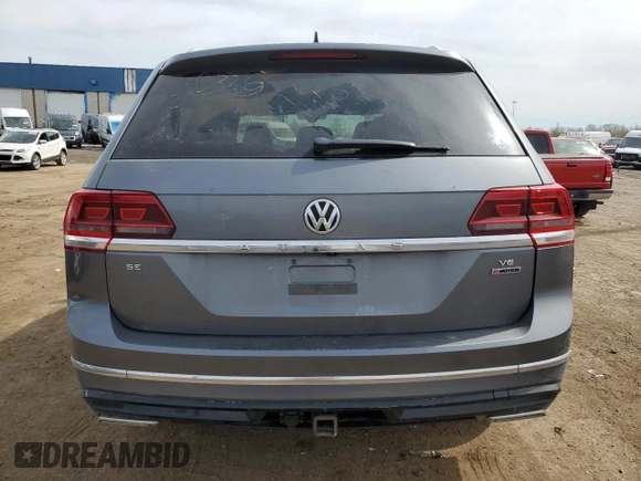 2019 Volkswagen Atlas SE with VIN 1V2XR2CA2KC518325, listed as a Copart auction lot 53628415 with 62,298 mi miles and Clean title. Bid and sale history available at DreamBid. Image 6.