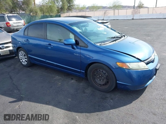 2008 Honda Civic LX with VIN 1HGFA165X8L099017, listed as a IAAI auction lot 41950437 with 215,555 mi miles and . Bid and sale history available at DreamBid. Image 1.