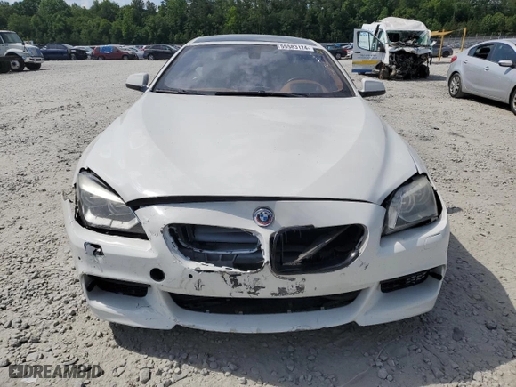 2015 BMW 6 Series 640i with VIN WBA6A0C54FD318040, listed as a Copart auction lot 55583124 with 154,994 mi miles and Salvage Title. Bid and sale history available at carsss.com. Image 5.