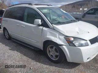 2006 Nissan Quest S Special Edition with VIN 5N1BV28U06N112883, listed as a IAAI auction lot 41820751 with 157,757 mi miles. Bid and sale history available at carsss.com. Image 1.