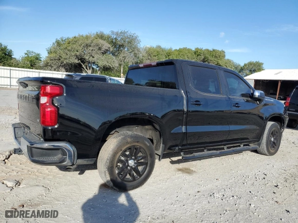 2021 Chevrolet Silverado 1500 LT with VIN 1GCPWCEK9MZ176975, listed as a Copart auction lot 77422934 with 39,027 mi miles and Salvage Title. Bid and sale history available at carsss.com. Image 3.