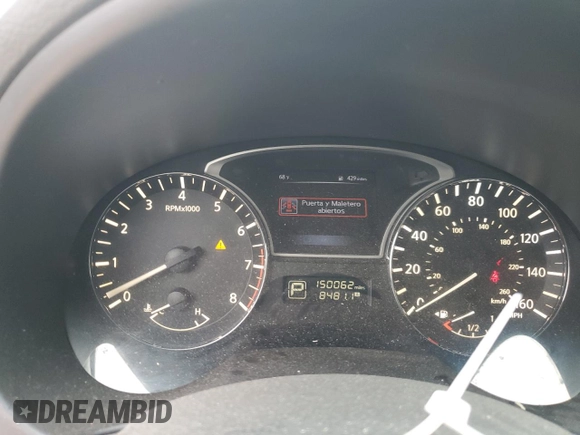 2015 Nissan Altima 2.5 S with VIN 1N4AL3APXFN372441, listed as a Copart auction lot 50377475 with 150,062 mi miles and Salvage Title. Bid and sale history available at carsss.com. Image 9.