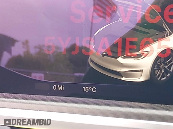 2022 Tesla Model S Plaid with VIN 5YJSA1E65NF488864, listed as a IAAI auction lot 41772788 with 33,915 mi miles and . Bid and sale history available at DreamBid. Image 17.