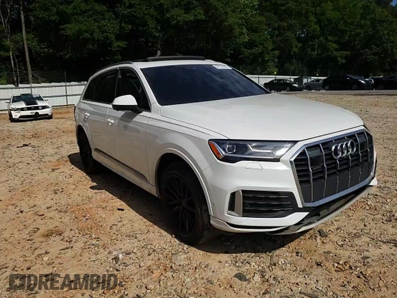 2021 Audi Q7 Premium Plus with VIN WA1LJAF72MD034440, listed as a Copart auction lot 58164365 with Not provided miles and Salvage title. Bid and sale history available at DreamBid. Image 14.