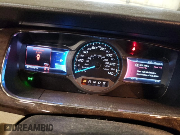 2013 Ford Taurus Limited with VIN 1FAHP2F89DG106652, listed as a Copart auction lot 53548975 with 97,865 mi miles and Salvage Title. Bid and sale history available at carsss.com. Image 9.