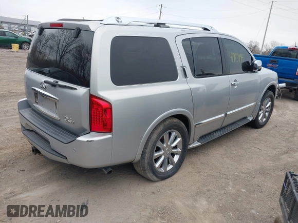 2008 Infiniti QX56 with VIN 5N3AA08C58N903066, listed as a IAAI auction lot 41913494 with 159,280 mi miles. Bid and sale history available at carsss.com. Image 4.