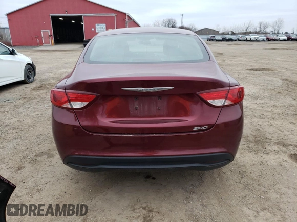 2016 Chrysler 200 LX with VIN 1C3CCCFB6GN196980, listed as a Copart auction lot 50493115 with 144,795 mi miles and Clean Title. Bid and sale history available at carsss.com. Image 6.