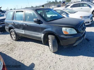 2005 Honda Pilot LX with VIN 2HKYF18175H512174, listed as a IAAI auction lot 41038439 with 1 mi miles. Bid and sale history available at carsss.com. Image 1.
