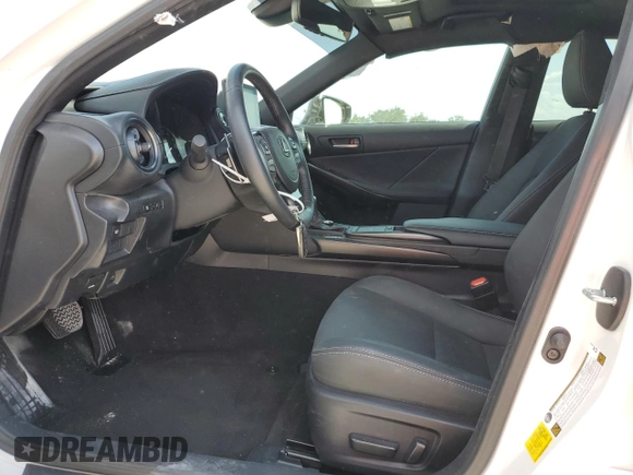 2023 Lexus IS 300 with VIN JTHCA1D27P5125889, listed as a Copart auction lot 50439775 with 2,192 mi miles and Non repairable. Bid and sale history available at DreamBid. Image 7.
