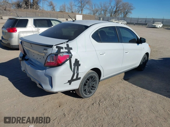 2022 Mitsubishi Mirage ES z VIN ML32FUFJ5NHF03326, wystawiony jako IAAI lot #41340720 z przebiegiem 15 621 mil mil oraz . Historia ofert i sprzedaży dostępna na DreamBid. Obrazek 4.