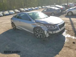 2018 Honda Civic Si Coupe with VIN 2HGFC3A50JH753815, listed as a Copart auction lot 74339004 with 73,694 mi miles and Salvage Title. Bid and sale history available at carsss.com. Image 14.