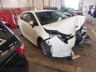 2022 Toyota Corolla LE with VIN JTDEPMAE8N3007433, listed as a IAAI auction lot 41665118 with 54,875 mi miles. Bid and sale history available at carsss.com. Image 1.