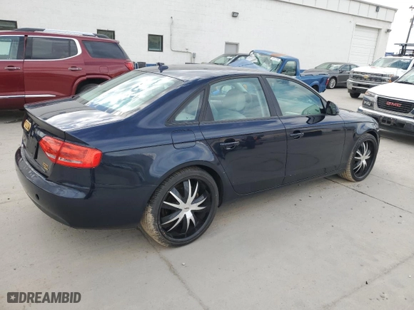2009 Audi A4 2.0T Prem with VIN WAULF78K19N032219, listed as a Copart auction lot 53583085 with 127,834 mi miles and Clean Title. Bid and sale history available at carsss.com. Image 3.