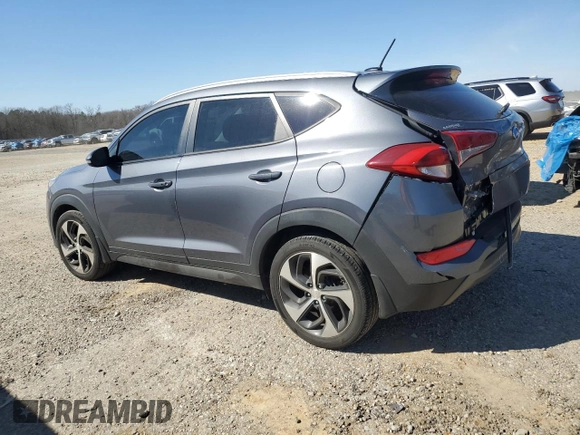 2016 Hyundai Tucson Sport with VIN KM8J33A21GU107702, listed as a Copart auction lot 46489365 with 112,534 mi miles and Salvage Title. Bid and sale history available at carsss.com. Image 2.