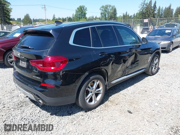 2020 BMW X3 xDrive30i with VIN 5UXTY5C02LLT36913, listed as a IAAI auction lot 42163966 with 90,792 mi miles and . Bid and sale history available at DreamBid. Image 4.