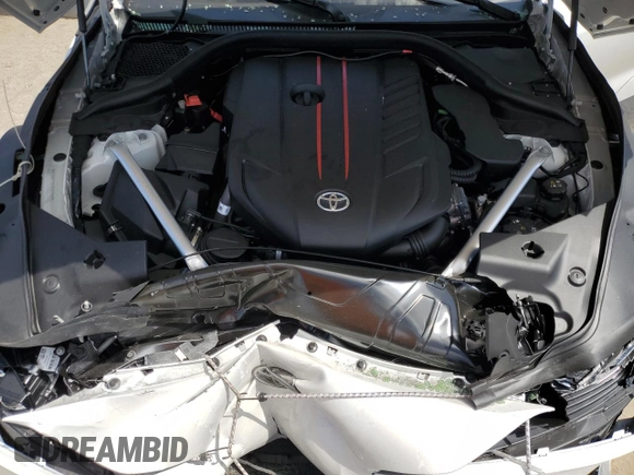 2025 Toyota GR Supra 3.0 with VIN WZ1DB0G09SW069188, listed as a Copart auction lot 49242215 with 0 mi miles and Salvage Title. Bid and sale history available at carsss.com. Image 12.