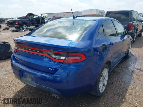2013 Dodge Dart SXT with VIN 1C3CDFBA2DD337072, listed as a IAAI auction lot 41896216 with 169,618 mi miles. Bid and sale history available at carsss.com. Image 4.