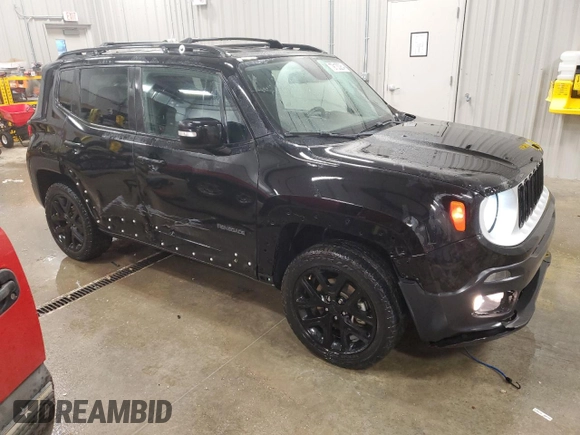 2018 Jeep Renegade Altitude with VIN ZACCJBBB8JPH68678, listed as a Copart auction lot 79133264 with 52,459 mi miles and Salvage title. Bid and sale history available at DreamBid. Image 4.