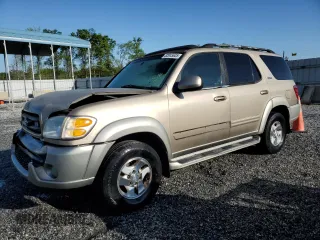 2003 Toyota Sequoia SR5 with VIN 5TDZT34A43S203154, listed as a Copart auction lot 52045635 with 304,402 mi miles and Salvage Title. Bid and sale history available at carsss.com. Image 1.