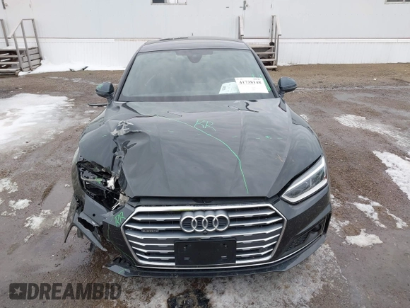 2019 Audi A5 Sportback Prestige with VIN WAUFNCF50KA010327, listed as a IAAI auction lot 41738148 with 68,038 mi miles. Bid and sale history available at carsss.com. Image 12.