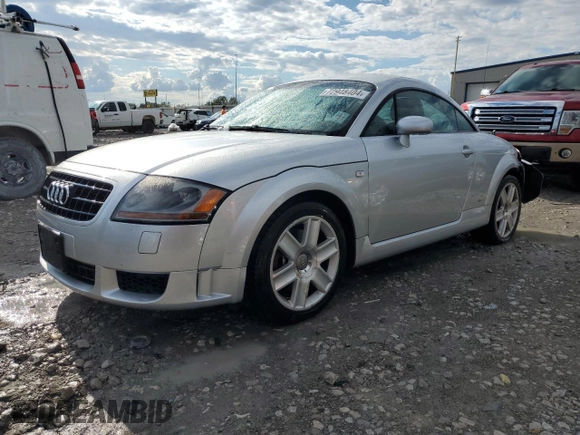 2005 Audi TT with VIN TRUWF28N051005680, listed as a Copart auction lot 72948404 with 158,370 mi miles and Salvage Title. Bid and sale history available at carsss.com. Image 1.