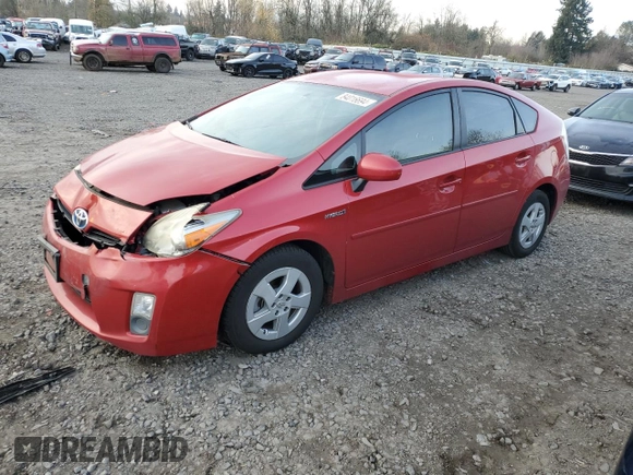 2011 Toyota Prius I with VIN JTDKN3DU7B0288286, listed as a Copart auction lot 84016694 with 210,458 mi miles and Salvage Title. Bid and sale history available at DreamBid. Image 1.