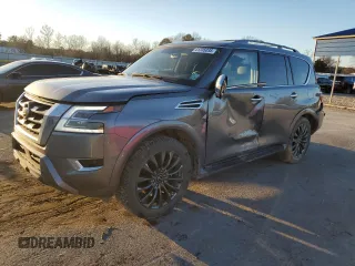 2023 Nissan Armada Platinum with VIN JN8AY2CC3P9181149, listed as a Copart auction lot 41335035 with 42,753 mi miles and Salvage Title. Bid and sale history available at carsss.com. Image 1.