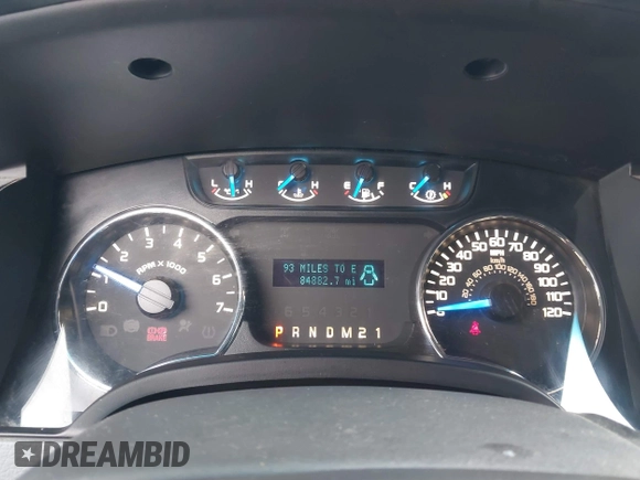 2014 Ford F-150 XL with VIN 1FTFW1EF1EKF65204, listed as a IAAI auction lot 41669195 with 84,882 mi miles. Bid and sale history available at carsss.com. Image 7.