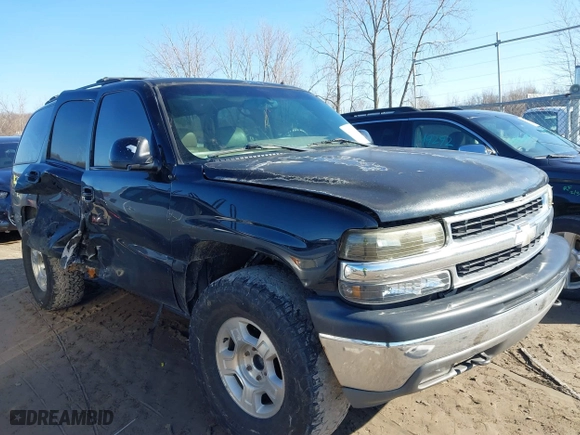 2002 Chevrolet Tahoe LT with VIN 1GNEK13Z72J161529, listed as a IAAI auction lot 41747422 with 1 mi miles. Bid and sale history available at carsss.com. Image 1.