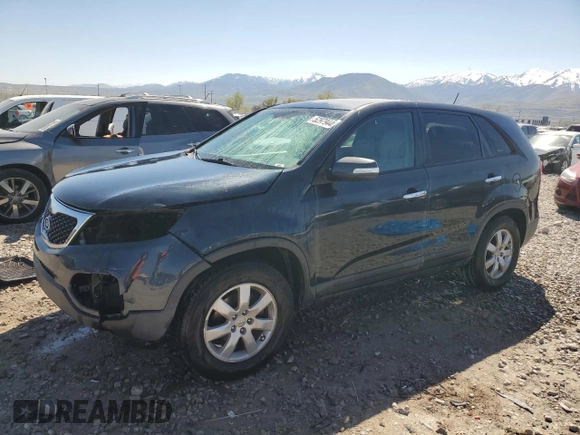 2012 Kia Sorento LX with VIN 5XYKT3A14CG301846, listed as a Copart auction lot 52979445 with 190,506 mi miles and Salvage Title. Bid and sale history available at carsss.com. Image 1.