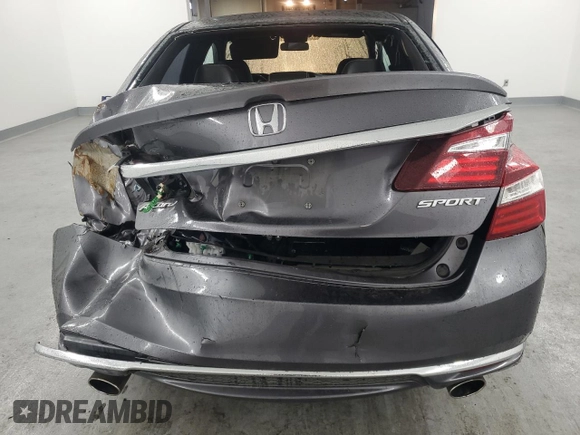 2017 Honda Accord Sedan Sport with VIN 1HGCR2F59HA274869, listed as a Copart auction lot 49770085 with 110,991 mi miles and Salvage Title. Bid and sale history available at carsss.com. Image 6.