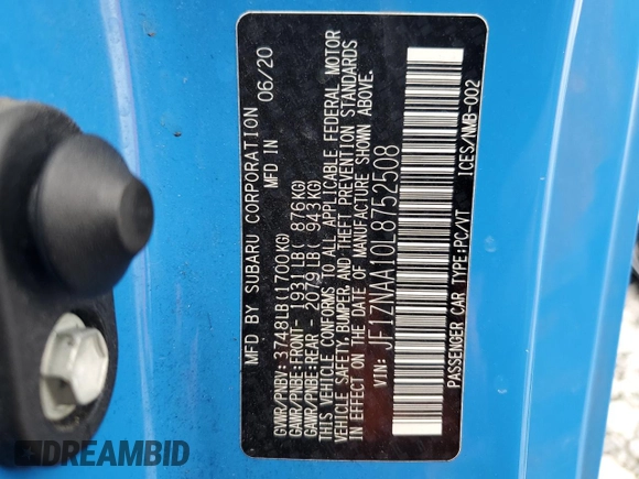 2020 Toyota 86 z VIN JF1ZNAA10L8752508, wystawiony jako Copart lot #54103985 z przebiegiem 67 479 mil mil oraz Szkoda całkowita • Salvage title. Historia ofert i sprzedaży dostępna na DreamBid. Obrazek 13.