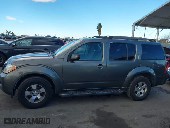 2008 Nissan Pathfinder SE with VIN 5N1AR18U88C606823, listed as a IAAI auction lot 41266052 with 158,182 mi miles. Bid and sale history available at carsss.com. Image 14.