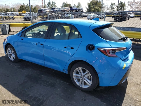 2019 Toyota Corolla Hatchback SE with VIN JTNK4RBE1K3025643, listed as a Copart auction lot 48778755 with 20,936 mi miles and Salvage Title. Bid and sale history available at carsss.com. Image 2.