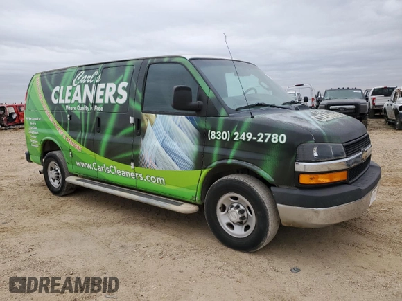 2018 Chevrolet Express Cargo Van with VIN 1GCWGAFG9J1906904, listed as a Copart auction lot 47109625 with 146,396 mi miles and Clean Title. Bid and sale history available at carsss.com. Image 4.