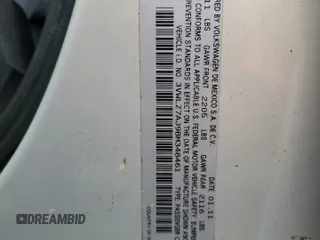 2011 Volkswagen Jetta SEL с VIN 3VWLZ7AJ9BM348461, выставлен на аукционе Copart как лот 53577715 с пробегом 90 591 миль миль и Списание • Salvage title. История ставок и продаж доступна на DreamBid. Изображение 12.