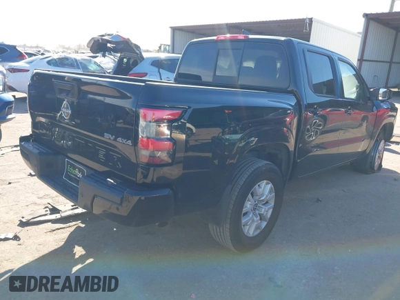 2022 Nissan Frontier S with VIN 1N6ED1EK1NN626559, listed as a IAAI auction lot 41241196 with 36,234 mi miles. Bid and sale history available at carsss.com. Image 4.