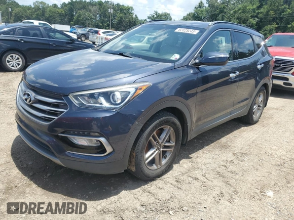 2017 Hyundai Santa Fe 2.4L with VIN 5XYZU3LB4HG421235, listed as a Copart auction lot 62025245 with 103,024 mi miles and Clean title. Bid and sale history available at DreamBid. Image 1.