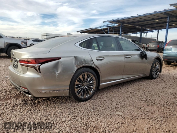 2020 Lexus LS 500 with VIN JTHD51FF6L5011952, listed as a Copart auction lot 87452454 with 36,517 mi miles and Salvage title. Bid and sale history available at DreamBid. Image 3.