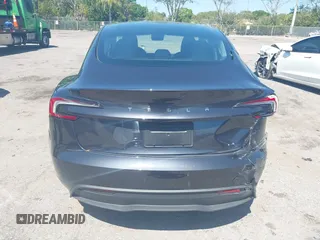 2025 Tesla Model 3 Long Range with VIN 5YJ3E1EA5SF902847, listed as a IAAI auction lot 41776081 with 2,461 mi miles and . Bid and sale history available at carsss.com. Image 16.