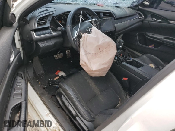 2019 Honda Civic Sport with VIN 19XFC2F89KE008666, listed as a Copart auction lot 55490485 with 151,467 mi miles and Salvage title. Bid and sale history available at DreamBid. Image 8.