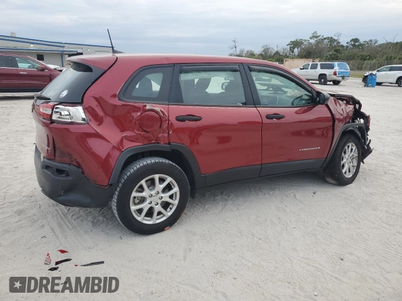 2017 Jeep Cherokee Sport with VIN 1C4PJMAS5HD227451, listed as a Copart auction lot 89089355 with 88,608 mi miles and Salvage Title. Bid and sale history available at carsss.com. Image 3.