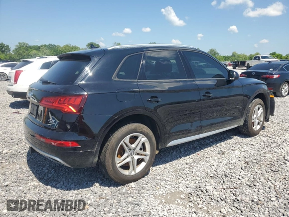 2018 Audi Q5 Premium with VIN WA1ANAFY0J2040684, listed as a Copart auction lot 54777815 with 77,504 mi miles and Salvage title. Bid and sale history available at DreamBid. Image 3.