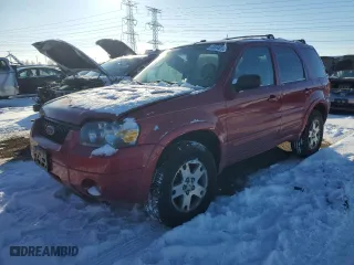2005 Ford Escape Limited with VIN 1FMCU941X5KC09858, listed as a Copart auction lot 45040105 with 155,856 mi miles and Salvage Title. Bid and sale history available at carsss.com. Image 1.