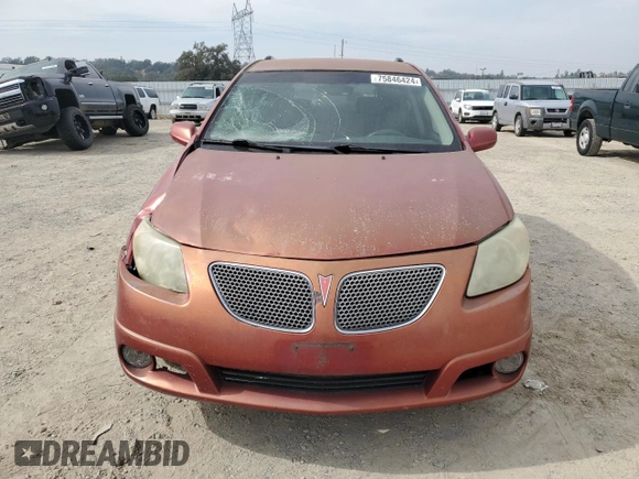 2005 Pontiac Vibe with VIN 5Y2SL638X5Z417715, listed as a Copart auction lot 75846424 with 249,115 mi miles and Salvage Title. Bid and sale history available at carsss.com. Image 5.