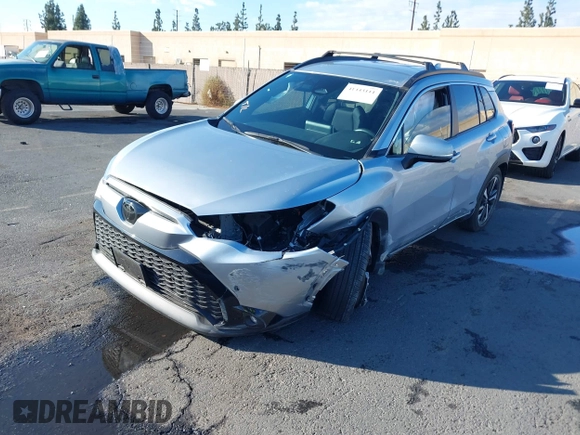 2023 Toyota Corolla Cross Hybrid S with VIN 7MUFBABG7PV003141, listed as a IAAI auction lot 41443111 with 16,297 mi miles and . Bid and sale history available at DreamBid. Image 17.