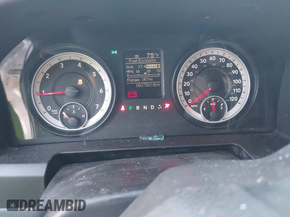 2014 Ram 1500 Express with VIN 3C6JR7AT8EG134356, listed as a IAAI auction lot 42546270 with 160,760 mi miles and . Bid and sale history available at DreamBid. Image 7.