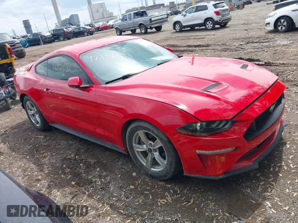 2020 Ford Mustang EcoBoost z VIN 1FA6P8TH2L5122958, wystawiony jako IAAI lot #42151031 z przebiegiem 47 793 mil mil oraz . Historia ofert i sprzedaży dostępna na DreamBid. Obrazek 1.
